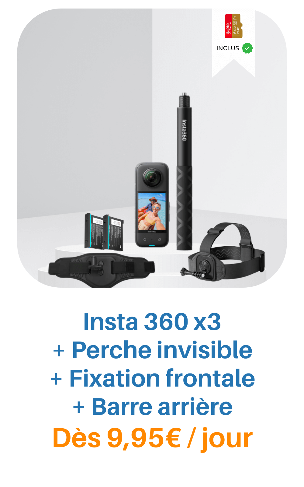 Guide d'utilisation : Insta 360 X3 - Noomady