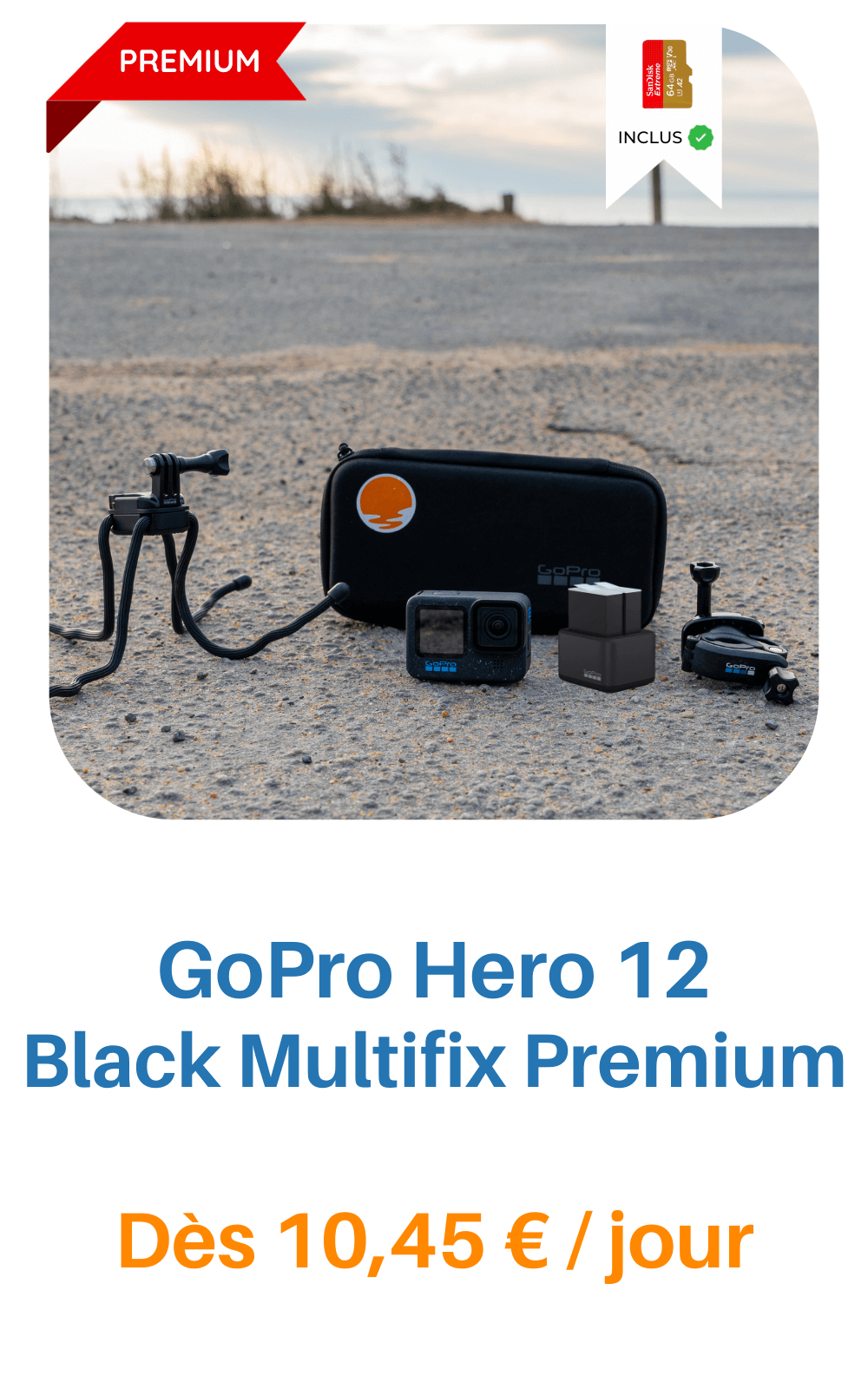 Louez un(e) Gopro hero 10 + Access, à partir de 22,50 € chez