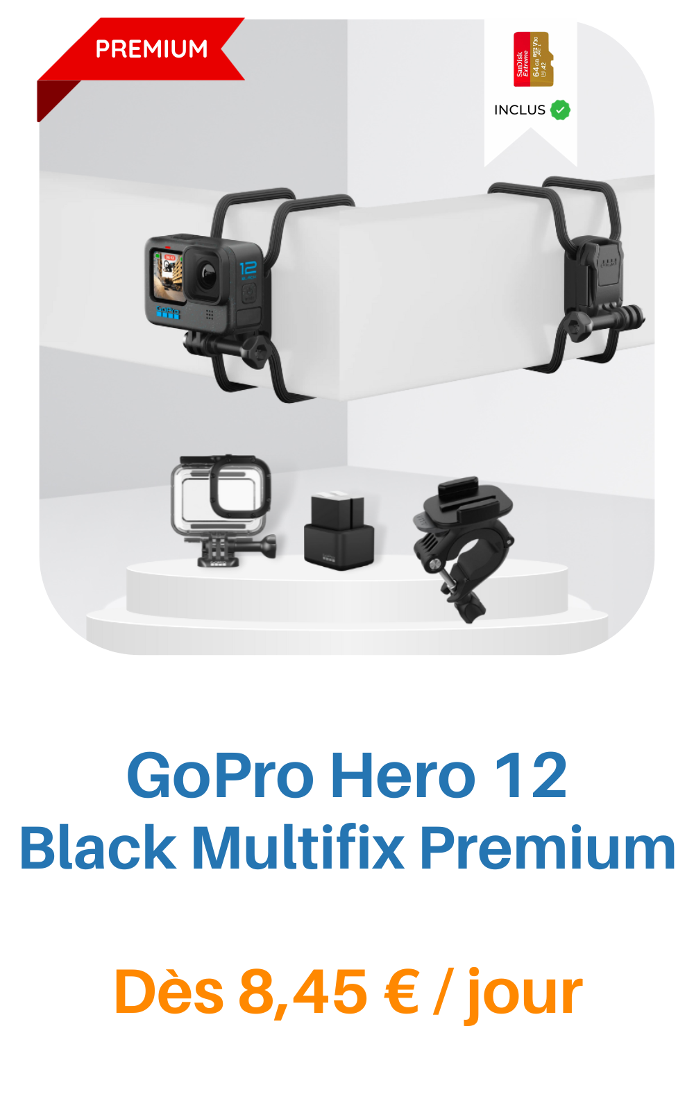 Louez un(e) Gopro hero 10 + Access, à partir de 22,50 € chez